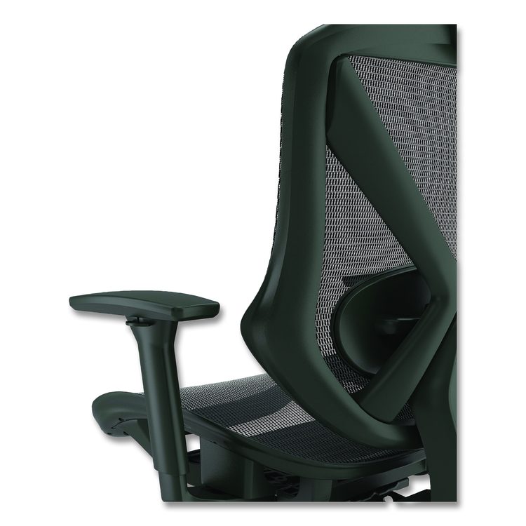 Alera Taunton Ergonomic Mesh Swivel Task Chair, Supports Up to 275lb, 17.44 to 20.98 Seat Height, Black Seat/Back, Black Base
