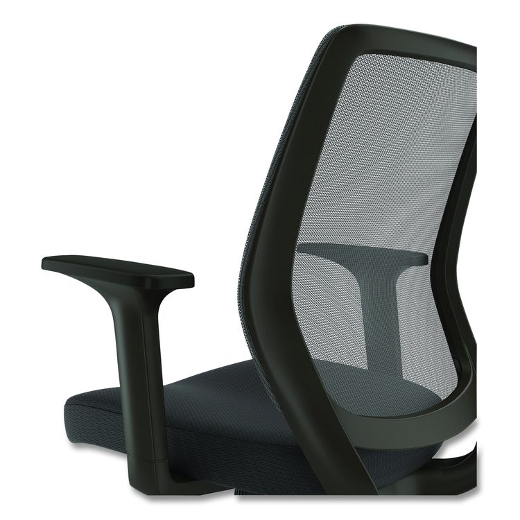 Alera Wessex Ergonomic Fabric Mesh Swivel Task Chair, Supports Up to 275lbs, 17.09 to 20.83 Seat Height, Black Seat/Back/Base