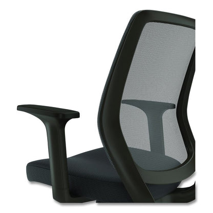 Alera Wessex Ergonomic Fabric Mesh Swivel Task Chair, Supports Up to 275lbs, 17.09 to 20.83 Seat Height, Black Seat/Back/Base