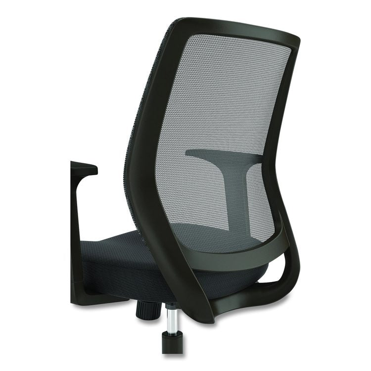 Alera Wessex Ergonomic Fabric Mesh Swivel Task Chair, Supports Up to 275lbs, 17.09 to 20.83 Seat Height, Black Seat/Back/Base