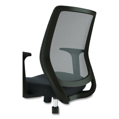 Alera Wessex Ergonomic Fabric Mesh Swivel Task Chair, Supports Up to 275lbs, 17.09 to 20.83 Seat Height, Black Seat/Back/Base