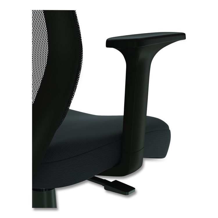 Alera Wessex Drafting Stool, Mesh Back, Supports Up to 275 lb, 27.95 to 33.66 Seat Height, Black Seat, Black Back, Black Base