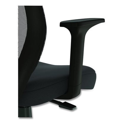 Alera Wessex Drafting Stool, Mesh Back, Supports Up to 275 lb, 27.95 to 33.66 Seat Height, Black Seat, Black Back, Black Base