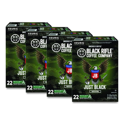 Just Black Coffee K-Cups, 88/Carton