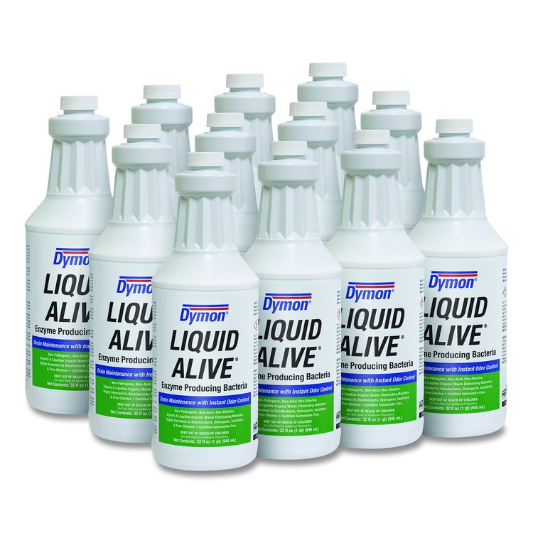 LIQUID ALIVE Enzyme Producing Bacteria, 32 oz Bottle, 12/Carton