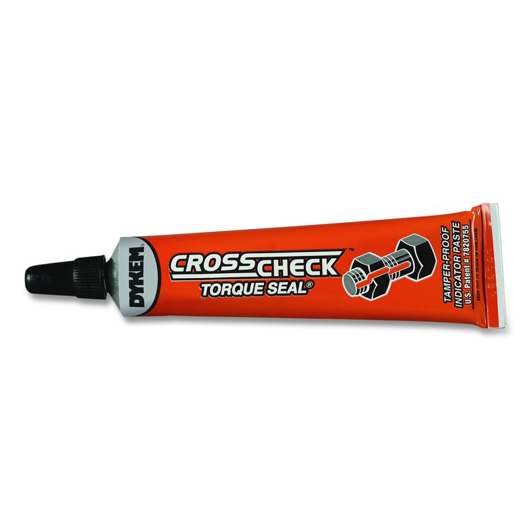 Cross Check Torque Seal Tamper-Proof Indicator Paste, 1 oz Tube, Orange, 24/Carton