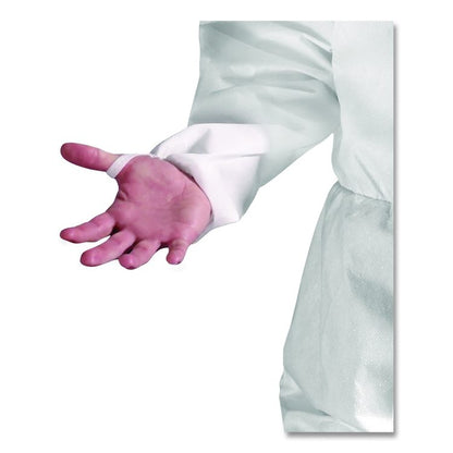 A50 Breathable Splash and Particle Protection Overalls, Zip Front, Hood, Elastic Wrists/Ankles, White, 2X-Large, 25/Carton