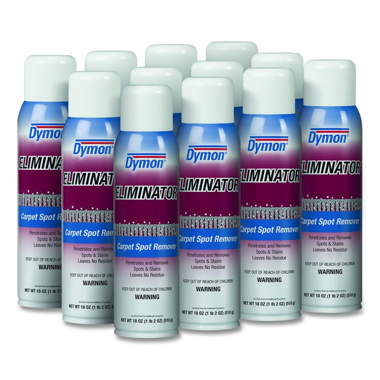 Eliminator Carpet Spot and Stain Remover, Unscented, 18 oz Aerosol Spray, 12/Carton