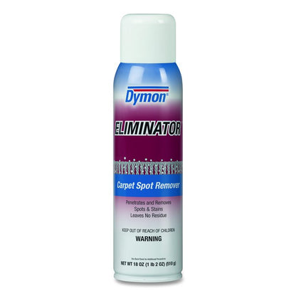 Eliminator Carpet Spot and Stain Remover, Unscented, 18 oz Aerosol Spray, 12/Carton