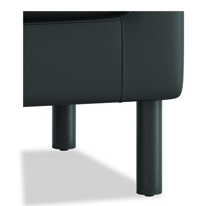 Parkwyn Series Ottoman, 23" x 23" x 17.5", Black
