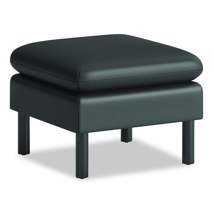 Parkwyn Series Ottoman, 23" x 23" x 17.5", Black