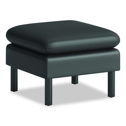 Parkwyn Series Ottoman, 23" x 23" x 17.5", Black