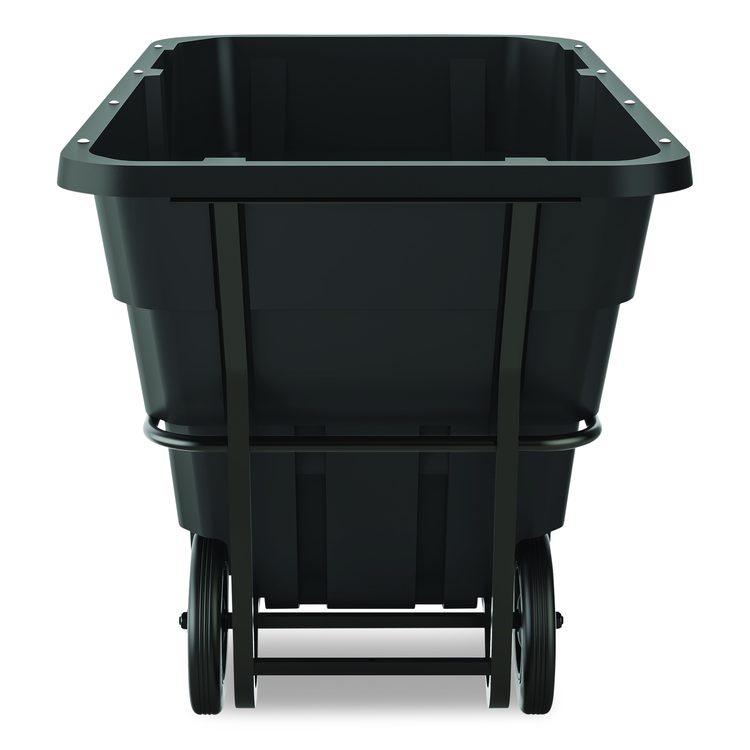 1.5 cu yd Heavy Duty Tilt Truck, Forkliftable Frame, 2,200 lb Capacity, Black