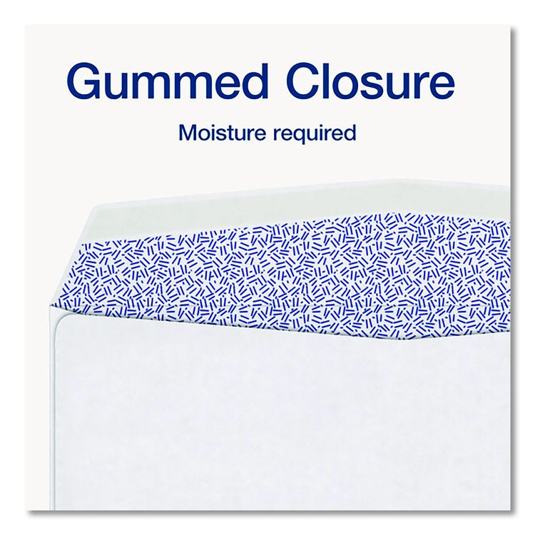 2-Up W-2 Gummed Seal Double-Window Security Tint Envelopes, Commercial Flap, 9.5 x 5.63, White, 24/Pack