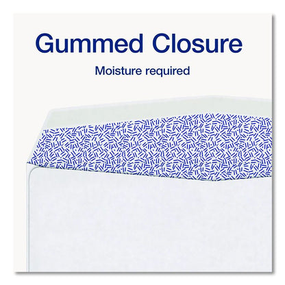 2-Up W-2 Gummed Seal Double-Window Security Tint Envelopes, Commercial Flap, 9.5 x 5.63, White, 24/Pack