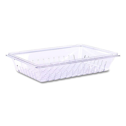 StorPlus Polycarbonate Food Storage Container Colander, 18 x 26 x 5, Clear, Plastic