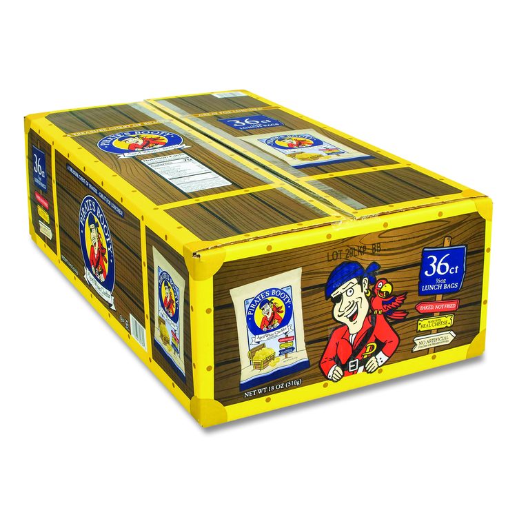 Puffs, Aged White Cheddar, 0.5 oz Bag, 36/Box