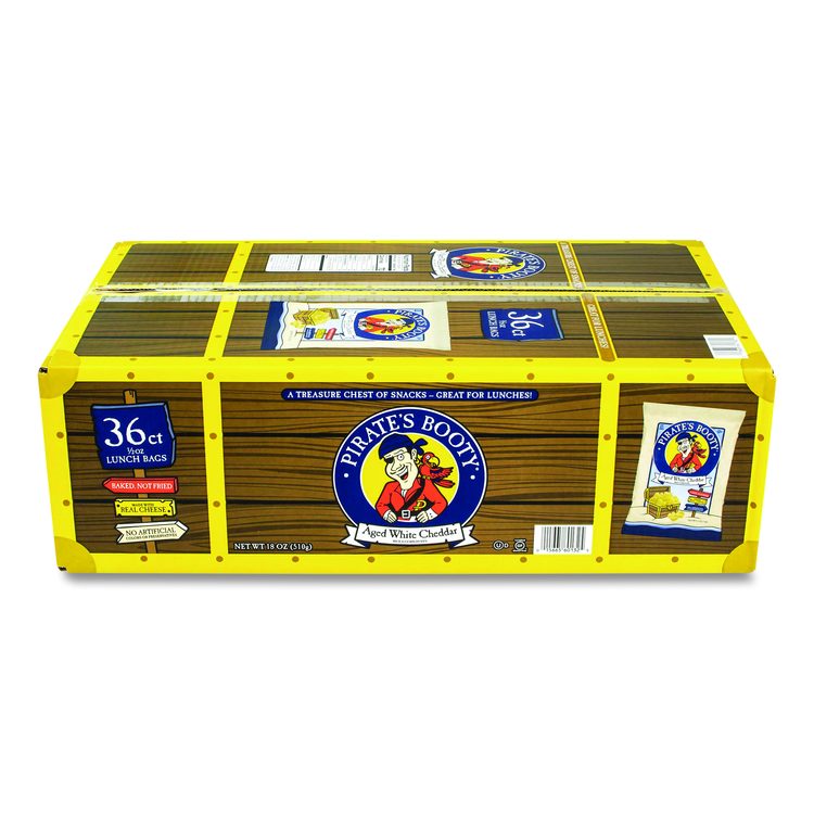 Puffs, Aged White Cheddar, 0.5 oz Bag, 36/Box