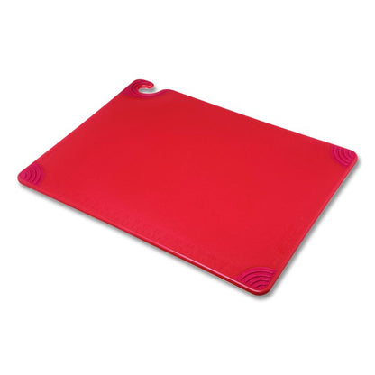 Saf-T-Grip Cutting Board, Plastic, 24 x 18, x 0.5, Red