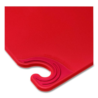 Saf-T-Grip Cutting Board, Plastic, 24 x 18, x 0.5, Red