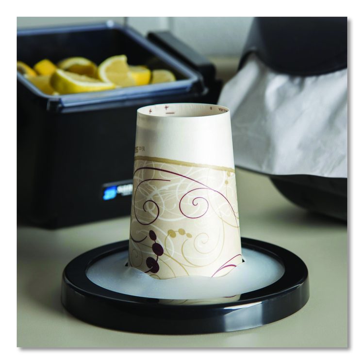 EZ-Fit One-Size-Fits-All Cup Dispenser, For 8 oz to 46 oz Cups, Black