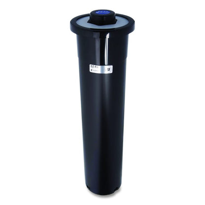 EZ-Fit One-Size-Fits-All Cup Dispenser, For 8 oz to 46 oz Cups, Black