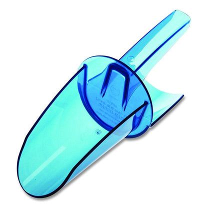 Saf-T-Scoop and Guardian System for Ice Machines, 12 oz to 16 oz Ice Scoop, Transparent Blue, 50/Carton