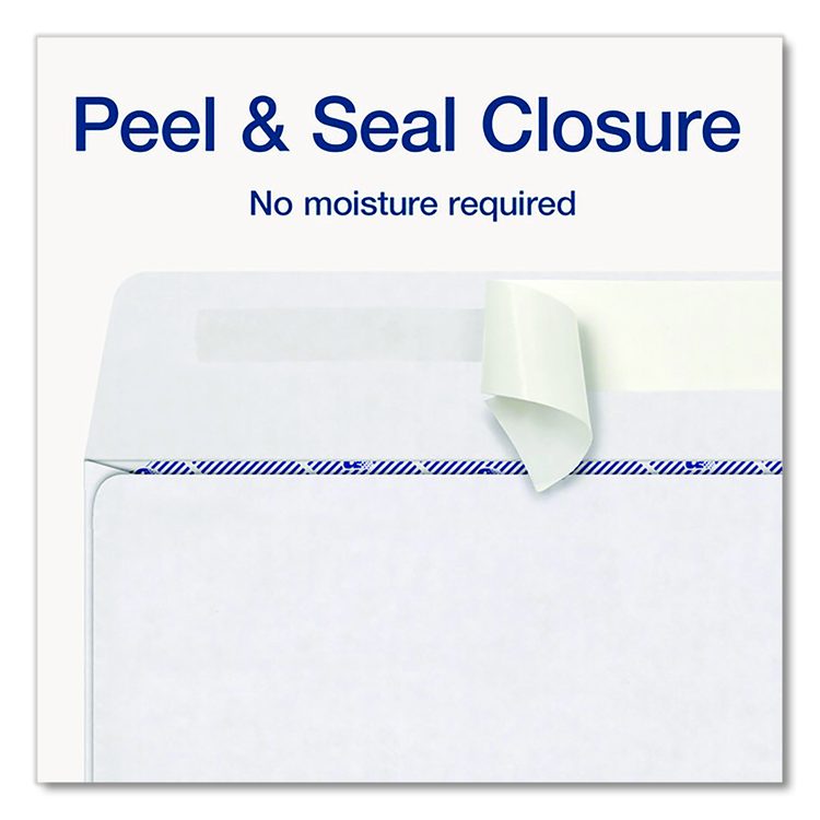 3-Up 1099-NEC Peel and Seal Double-Window Security Tint Envelopes, Commercial Flap, 8.75 x 3.75, White, 24/Pack