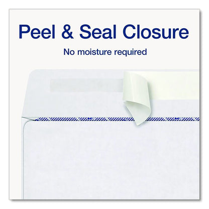 3-Up 1099-NEC Peel and Seal Double-Window Security Tint Envelopes, Commercial Flap, 8.75 x 3.75, White, 24/Pack