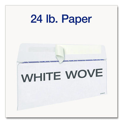 3-Up 1099-NEC Peel and Seal Double-Window Security Tint Envelopes, Commercial Flap, 8.75 x 3.75, White, 24/Pack