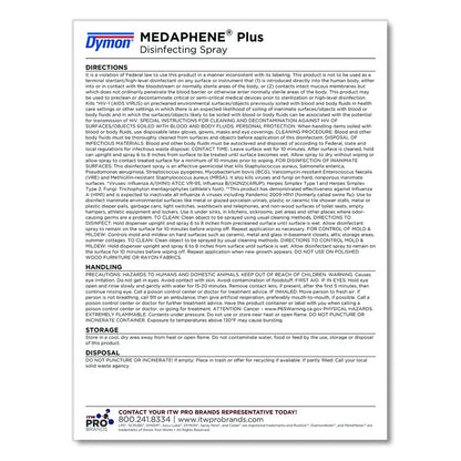 Medaphene Plus Disinfectant Spray, 15.5 oz Aerosol Spray, 12/Carton