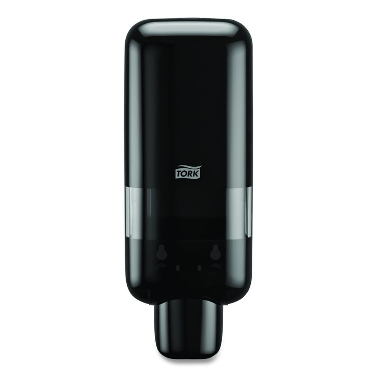 Soap and Sanitizer Dispenser S4, 1 L, 3.5 x 4 x 11, Black, 6/Carton