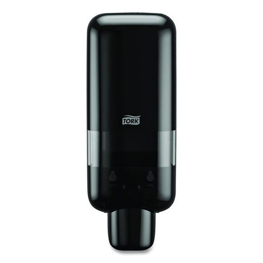 Soap and Sanitizer Dispenser S4, 1 L, 3.5 x 4 x 11, Black, 6/Carton