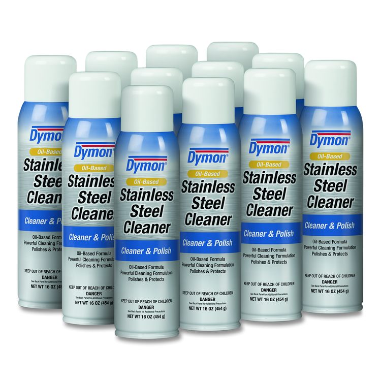 Stainless Steel Cleaner, 16 oz Aerosol Spray, 12/Carton