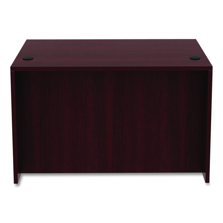 Alera Valencia Series Straight Front Desk Shell, 47.25" x 29.5" x 29.63", Mahogany