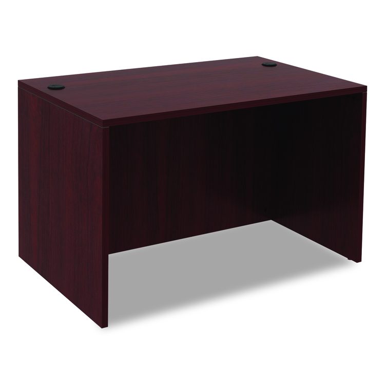Alera Valencia Series Straight Front Desk Shell, 47.25" x 29.5" x 29.63", Mahogany