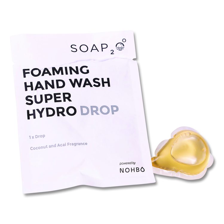 Foaming Super HydroDrop, Coconut Acai Scent, 500 mL Pump Refill, 4/Pack, 30 Packs/Carton