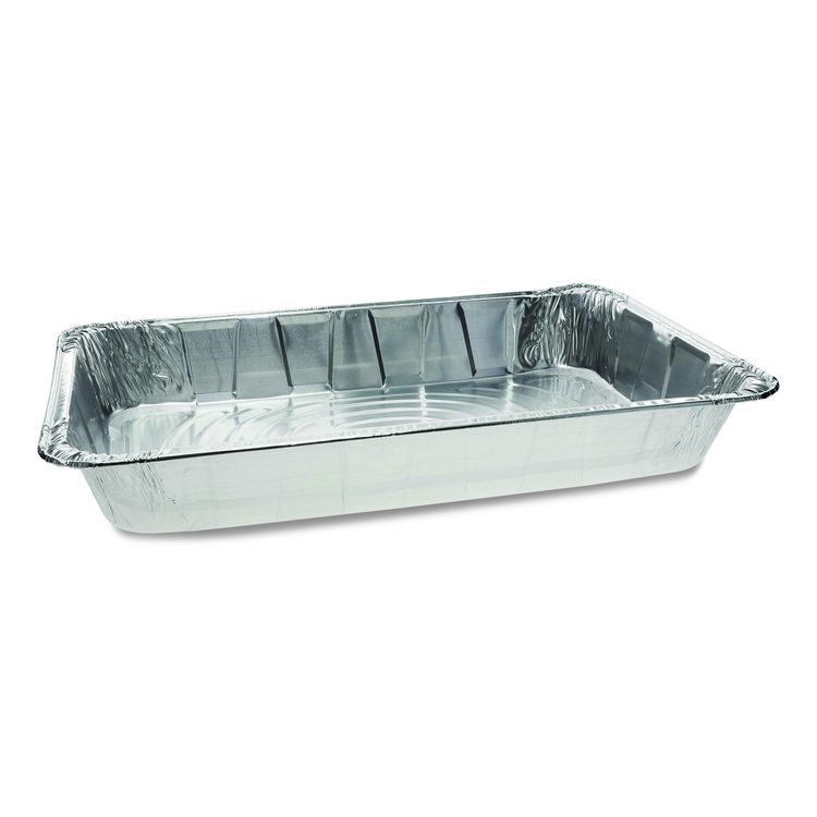 Aluminum Steam Table Pan, Full-Size Deep, 3.4" Deep, 19.6 x 11.6, 40/Carton