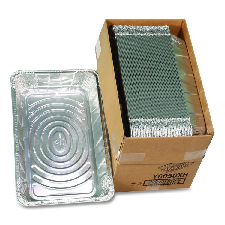 Aluminum Steam Table Pan, Full-Size Deep, 3.4" Deep, 19.6 x 11.6, 40/Carton