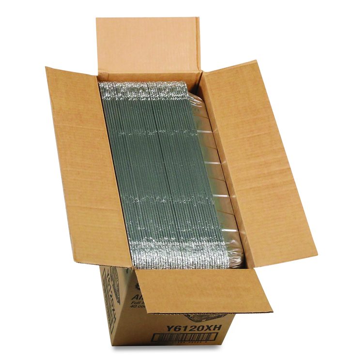 Aluminum Steam Table Pan, Full-Size Medium, 2.2" Deep, 19.6 x 11.6, 40/Carton