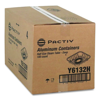 Aluminum Steam Table Pan, Half-Size Deep, 2.6" Deep, 11.8 x 9.4, 100/Carton