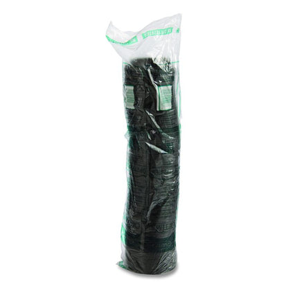 Optima Reclosable Lids for Hot Paper Cups, Fits 12 oz to 24 oz Hot Cups, Plastic, Black, 1,200/Carton