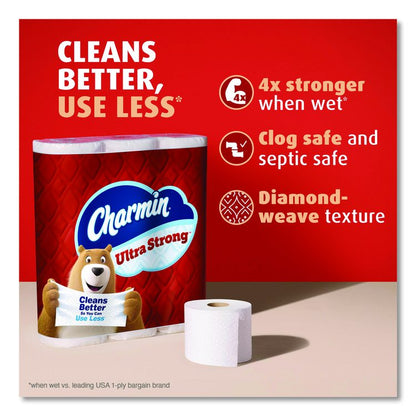 Ultra Strong Bathroom Tissue, Septic Safe, 2-Ply, White, 220 Sheets/Roll, 4 Rolls/Pack, 8 Packs/Carton