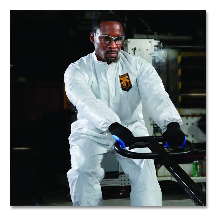 A40 Coveralls, Open Wrists and Ankles, Medium, White, 25/Carton
