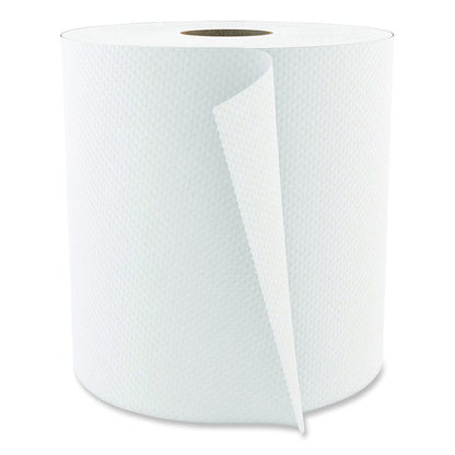 Select Roll Paper Towels, 1-Ply, 7.88" x 1,000 ft, White, 6/Carton