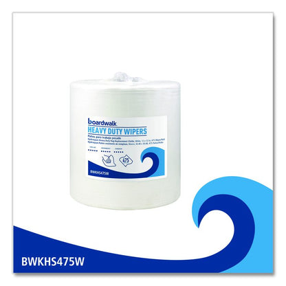 Hydrospun Wipers, Heavy Duty, 12 x 12, White, 475/Roll