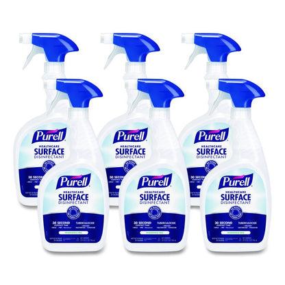 Healthcare Surface Disinfectant, Fragrance-Free, 32 oz Spray Bottle, 6/Carton
