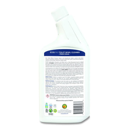 Toilet Bowl Cleaner, Fresh Cedar Scent, 24 oz Squeeze Bottle, 6/Carton
