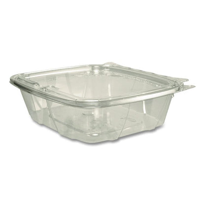 ClearPac SafeSeal rPET Tamper-Resistant/Evident Containers, Embossed Bottom, 24 oz, 6.37 x 7.15 x 1.86, Clear, 200/Carton
