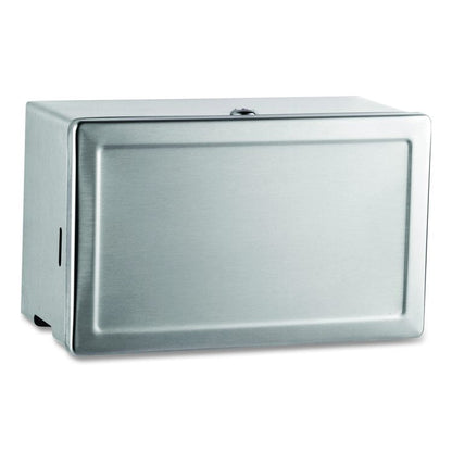 Surface-Mounted Paper Towel Dispenser, 12.13 x 6.13 x 7.25, Satin Stainless Steel